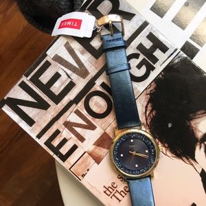 NWT Timex w/ Swarovski Crystals 38mm Leather Watch